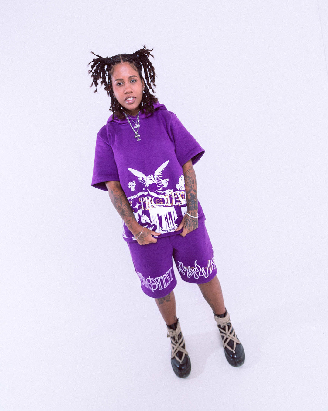 Shorts The Protest Flame - Purple