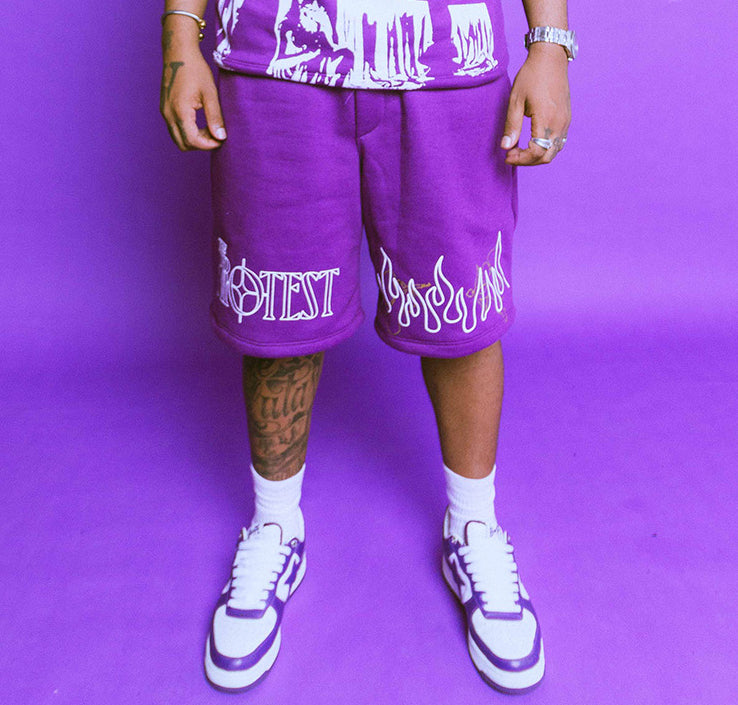 Shorts The Protest Flame - Purple